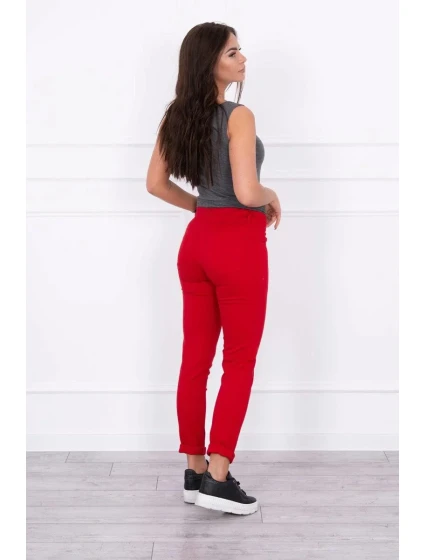 Dámské kalhoty model 19911474 meruňkové - Kesi
