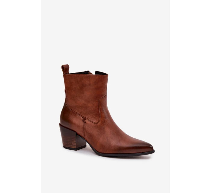 Boty na podpatku model 219592 Step in style Boty na podpatku model 219592 Step in style