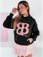 Dámská oversize mikina LITESSO černá FashionStreet BY1413