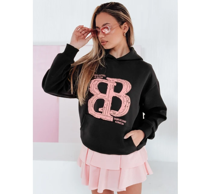 Dámská oversize mikina LITESSO černá FashionStreet BY1413