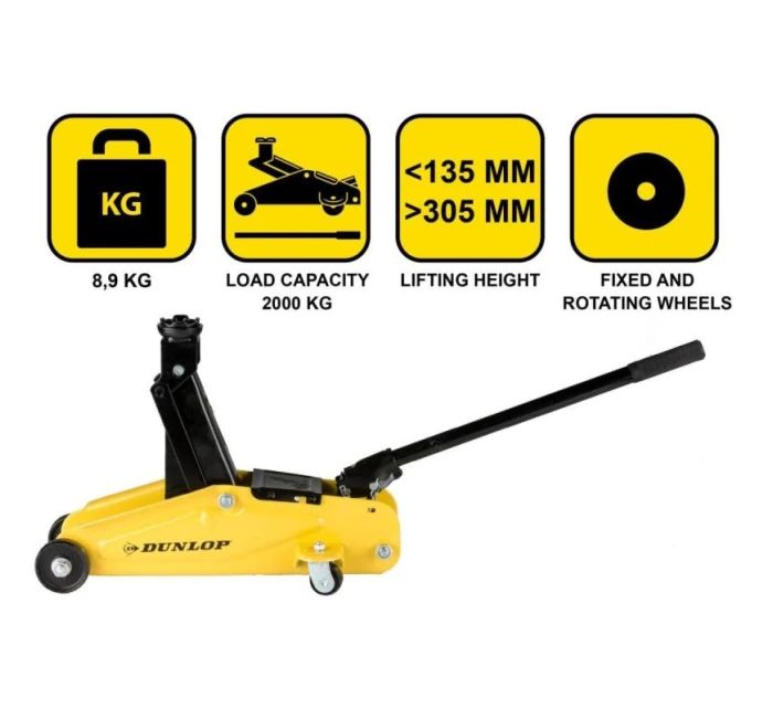 HYDRAULICKÝ ZVEDÁK DO AUTA DUNLOP 2000KG