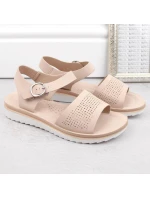 W model 19373122 béžové lodičky na platformě a podpatku - SERGIO LEONE