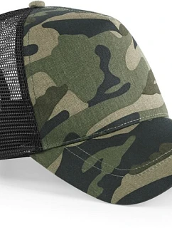 B 5 panelová Trucker kšiltovka 53.0 jungle camo model 22433477 - Beechfield