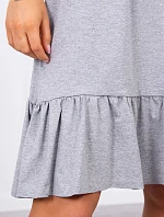 Šaty s tenkými ramínky šedé