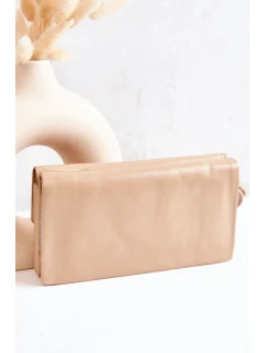 Velká Kožená Peněženka Na Zip béžový model 21573711 - Boto