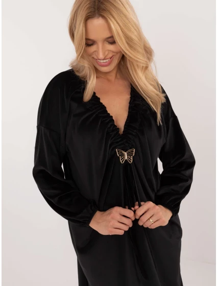 Šaty DHJ SK 19890.86P černé Šaty DHJ SK 19890.86P černé