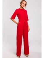 M463 Kombinéza se stojáčkem - červená