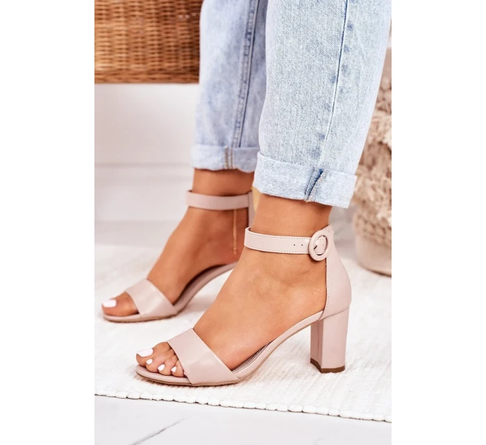 Dámské Sandály Na Podpatku Pudrově Růžové Lexi Dámské Sandály Na Podpatku Pudrově Růžové Lexi