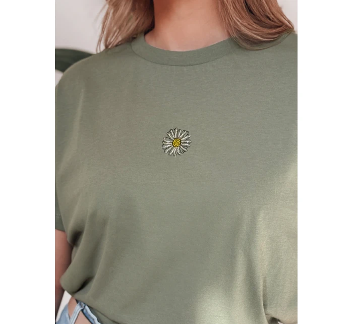 Dámské tričko tmavě zelené Dstreet model 21976418 - FashionStreet