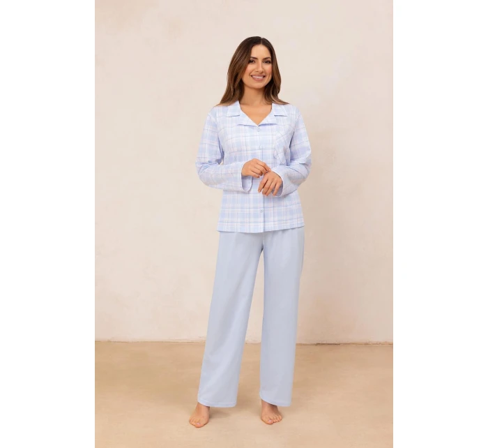 Pyžamo Regina 727 dlouhé/r S-XL Z25/26 dámské rozepínací