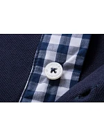 Daiber JN 964 Pánské piqué polo button-down 02.0964 navy/navy/white Daiber JN 964 Pánské piqué polo button-down 02.0964 navy/navy/white