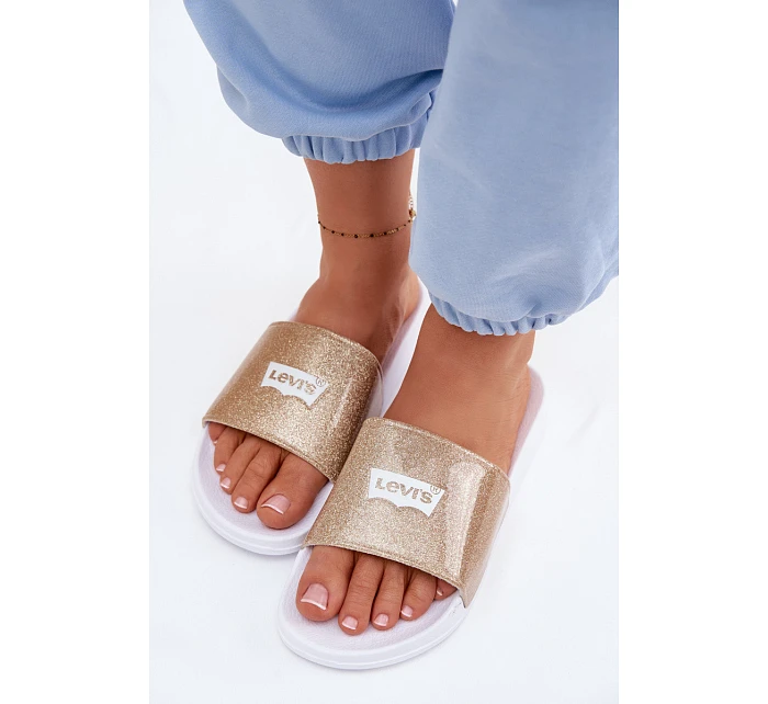 Dětské pantofle  Zlaté s model 22076984 - Levis