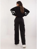 Spodnie model 20614056 czarny - FPrice Spodnie model 20614056 czarny - FPrice