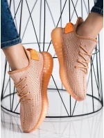 Trendy tenisky dámské oranžové bez podpatku Trendy tenisky dámské oranžové bez podpatku