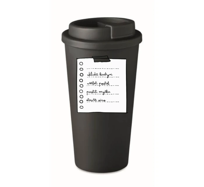 Personalizovaný cestovní termohrnek s poznámkovým blokem 