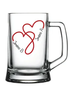Pivní sklenice pro zamilované