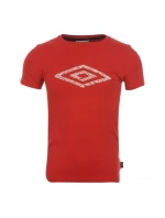 Umbro Cotton Logo T Shirt Boys Red - Červená / 11-12 - Umbro