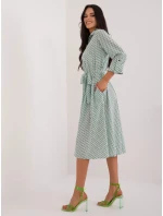 Dámské šaty LK SK 509673.13 bílo-zelené - FPrice