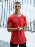 Pánské červené tričko Dstreet model 21978249 - FashionStreet