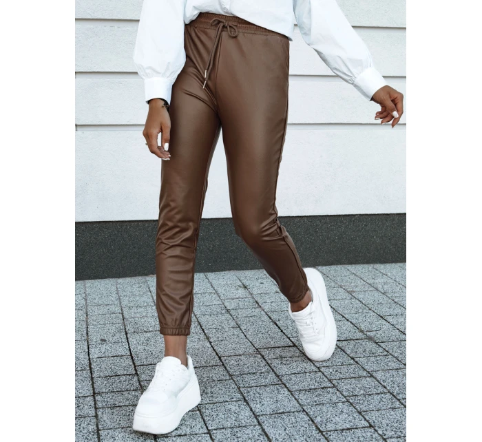 Dámské voskované kalhoty BRIAL camel FashionStreet UY2151