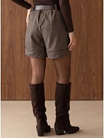 Elegantní dámské šortky s páskem Fango FashionStreet SY0624 Elegantní dámské šortky s páskem Fango FashionStreet SY0624