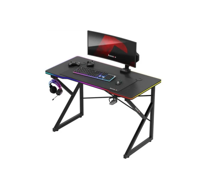 Herní stůl Hero model 21326128 RGB Black - Huzaro