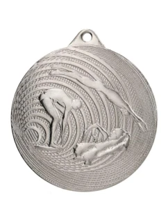OCELOVÁ PLAVECKÁ MEDAILE FI 70 MMC3074 - STŘÍBRNÁ