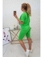 Komplet top+legginsy jasny zielony