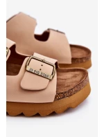 Klasické dámské pantofle Big Star model 21610508 Béžové - Big Star Shoes