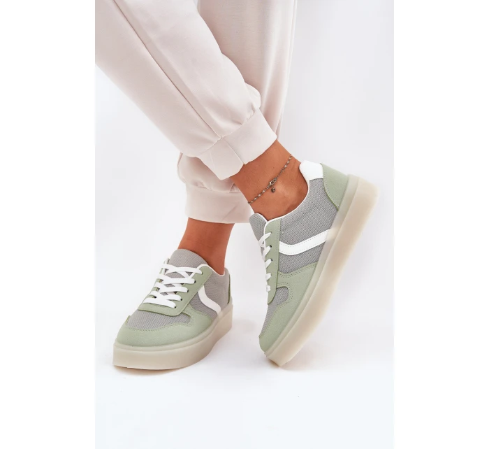 Nízké Dámské Tenisky Na Platformě Zelené model 21689159 - EVENTO