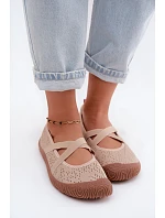 Sportovní baleríny s pásky  Béžové model 22158867 - Artiker