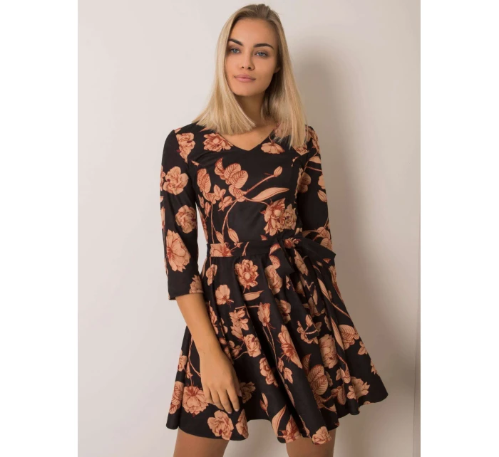 Šaty LK SK 508307 3.75P černá a béžová