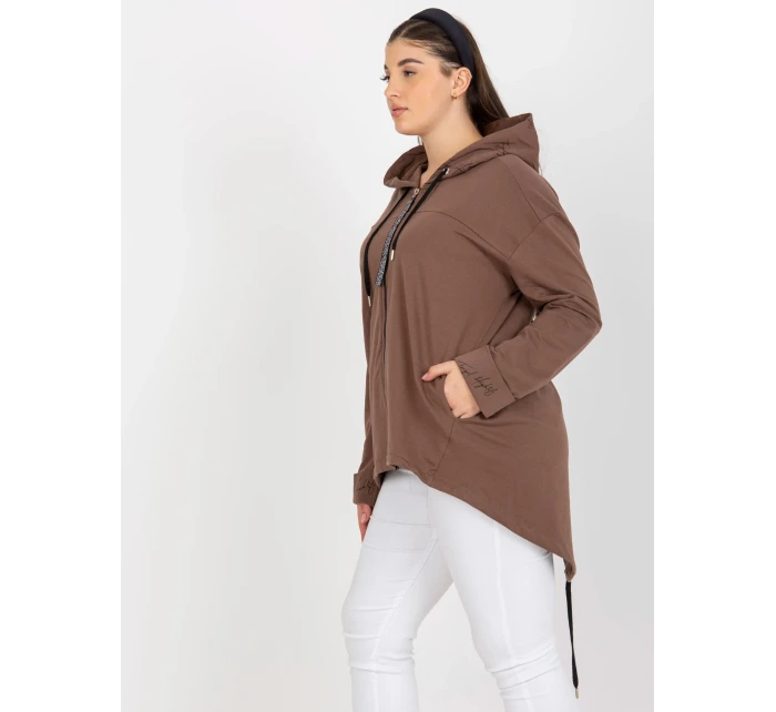 Mikina RV BL 8266.34P hnědá