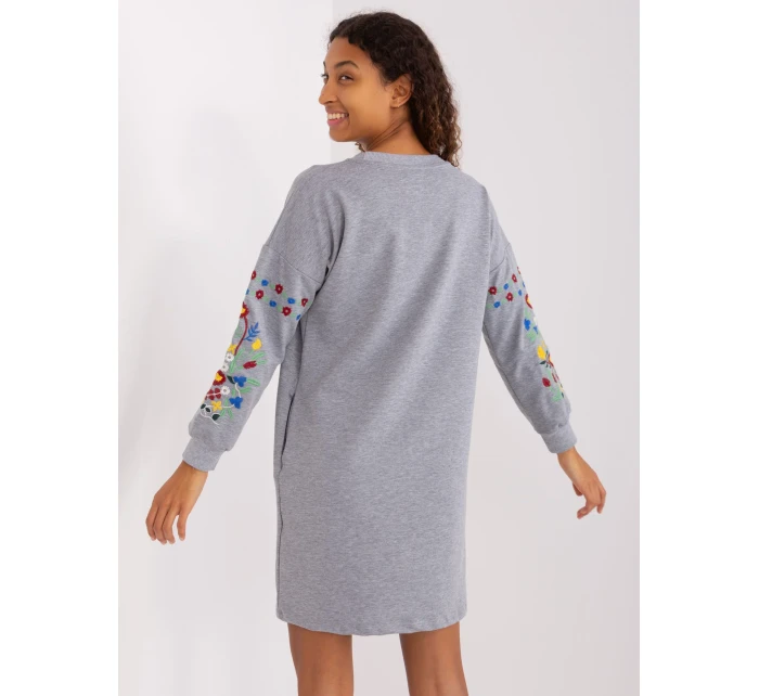 RV SK 8979 šaty.94P šedá RV SK 8979 šaty.94P šedá