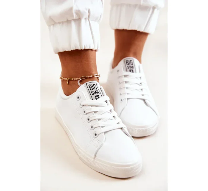 Dámské kožené tenisky Big Star - bílé Dámské kožené tenisky Big Star - bílé