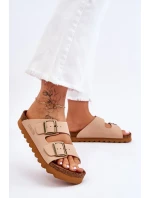 Dámské klasické pantofle Big Star - béžové