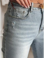 Dámské džínové kalhoty mom fit MOMWAY blue FashionStreet UY2489