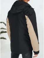 Pánská zimní bunda s kapucí béžová FashionStreet TX5042