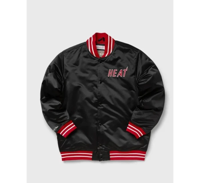 Mitchell & Ness NBA Heavyweight Satin Jacket Miami Heat M OJBF3413-MHEYYPPPBLCK pánské provedení Mitchell & Ness NBA Heavyweight Satin Jacket Miami Heat M OJBF3413-MHEYYPPPBLCK pánské provedení