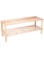 POLICE NA BOTY 2 ÚROVNĚ DŘEVĚNÉ ALPINA