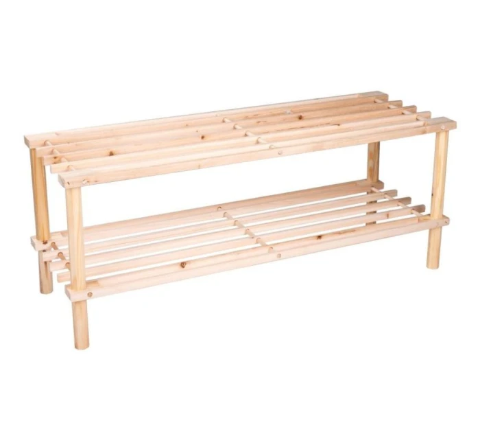 POLICE NA BOTY 2 ÚROVNĚ DŘEVĚNÉ ALPINA