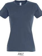 SOL'S Imperial Women Dámské tričko z těžké bavlny 25.1502 denim