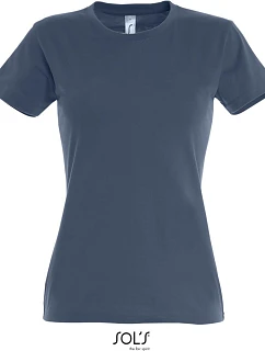SOL'S Imperial Women Dámské tričko z těžké bavlny 25.1502 denim