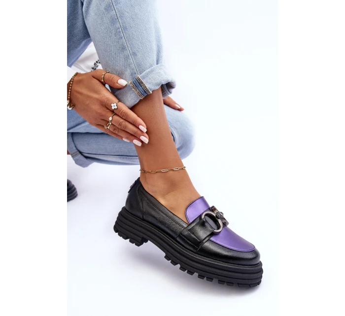 Dámské Kožené na Plochém Podpatku model 21634881 - Laura Messi