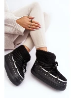 Dámské zateplené zimní sněhule černé model 21637510 - Boto Dámské zateplené zimní sněhule černé model 21637510 - Boto