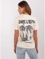 T shirt model 20945100 jasny beżowy - FPrice