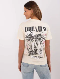 T shirt model 20945100 jasny beżowy - FPrice