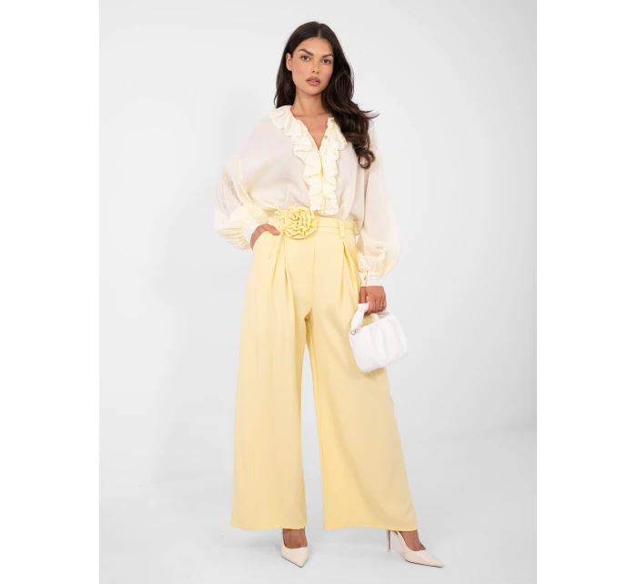 IT kalhoty SP FL8569 1.06 světle žlutá