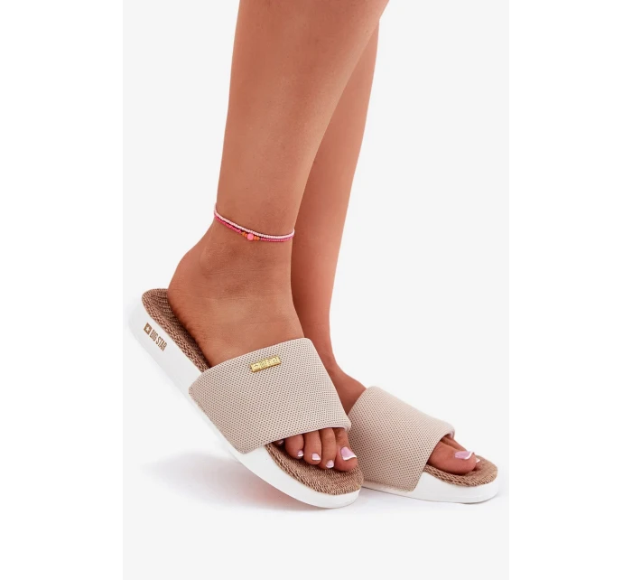 Dámské pantofle Big Star – béžové Dámské pantofle Big Star – béžové