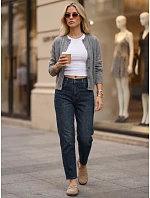 Dámské džíny Mom Fit s elastickým pasem, tmavě modré, UY3101 Dámské džíny Mom Fit s elastickým pasem, tmavě modré, UY3101